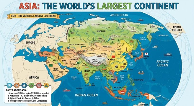 Which is the Biggest Continent in the World? Asia’s Size, Facts & Full Ranking
