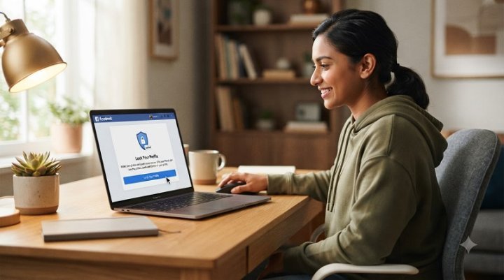 How to lock facebook profile